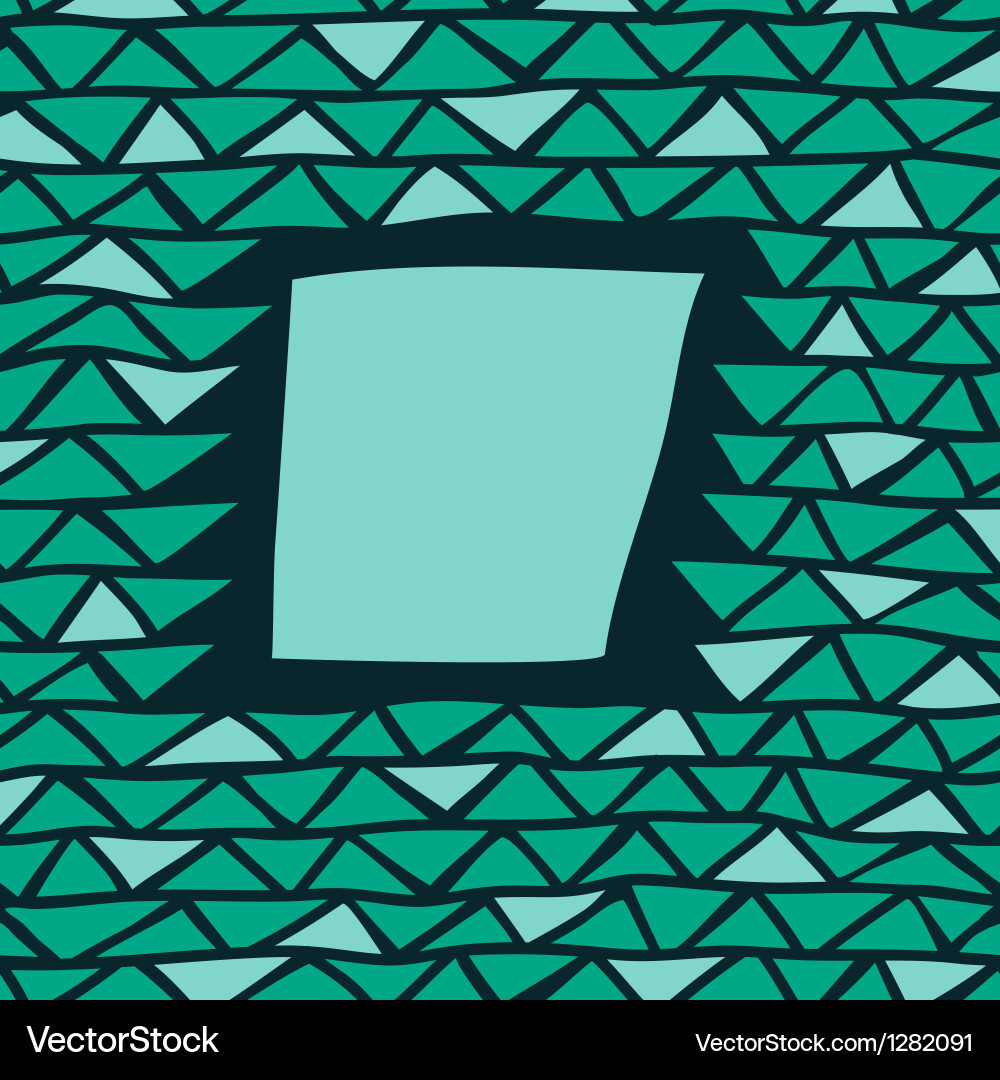 Abstract triangle frame Vector Image