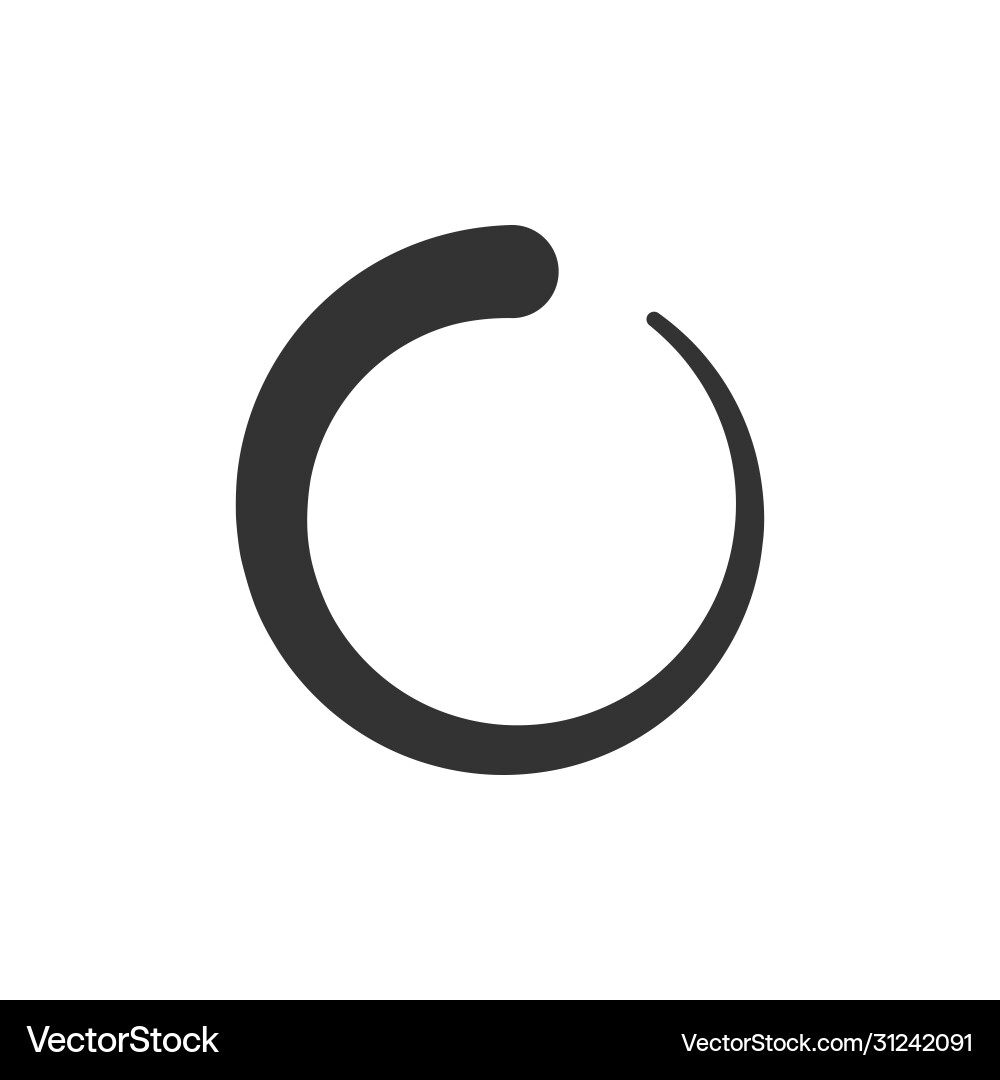 Loading progress or load circle icon Loading progress or load circle icon vector image