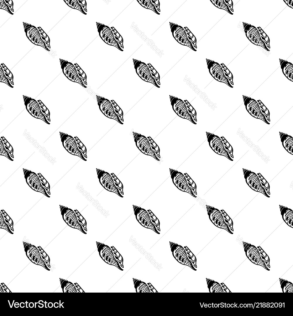 Ocean shell icon simple style Ocean shell icon simple style Vector Image