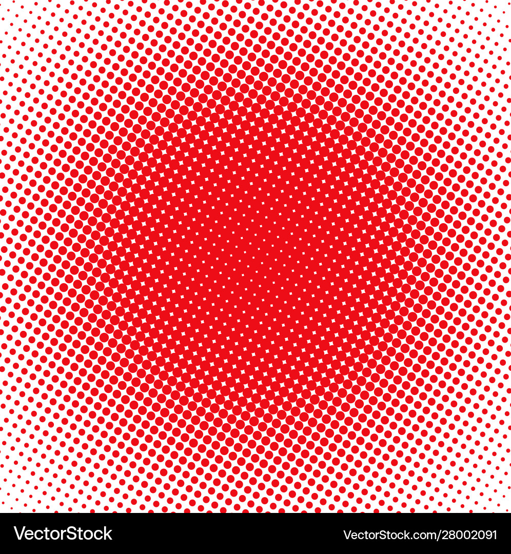 Red Circle Pattern Background vector image