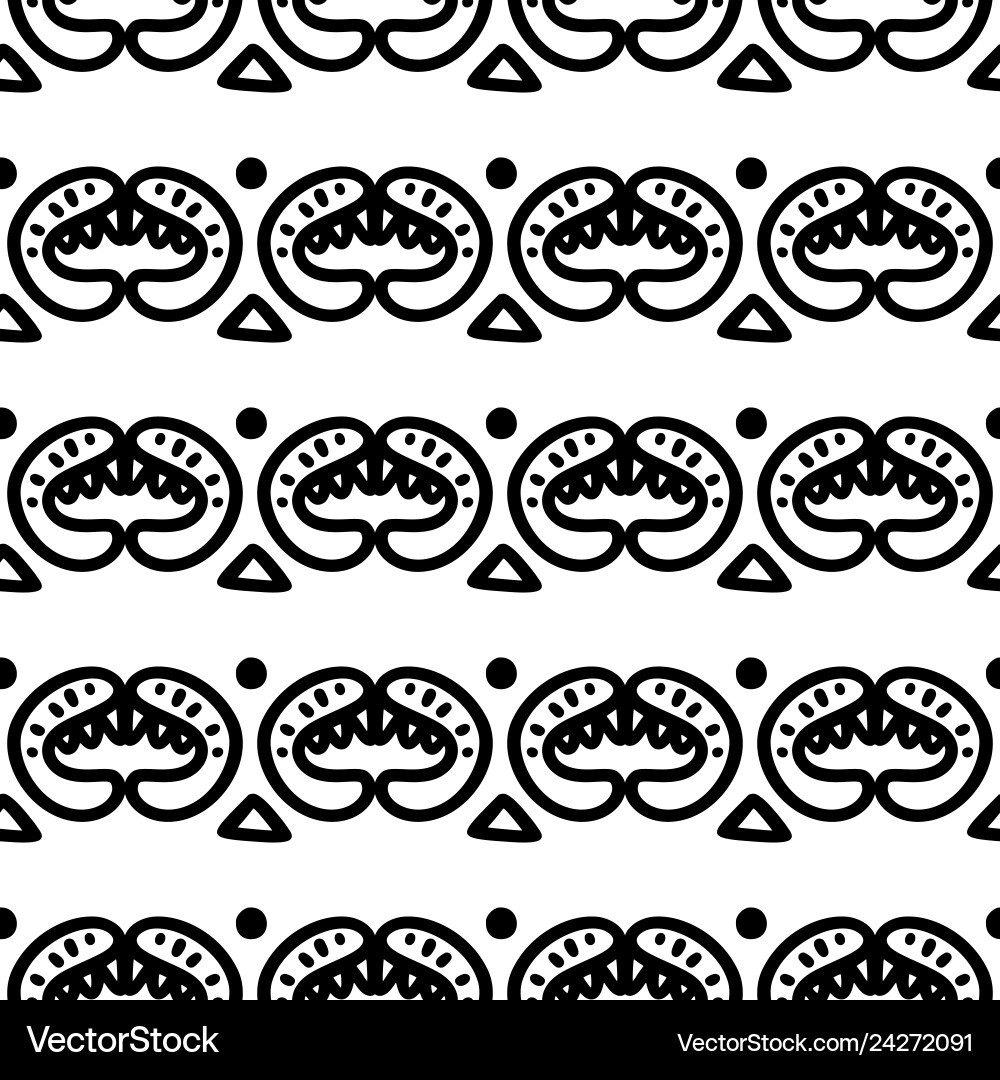 Seamless aztec pattern Seamless aztec pattern vector image