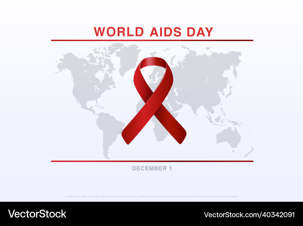 World aids day banner background World aids day banner background vector image