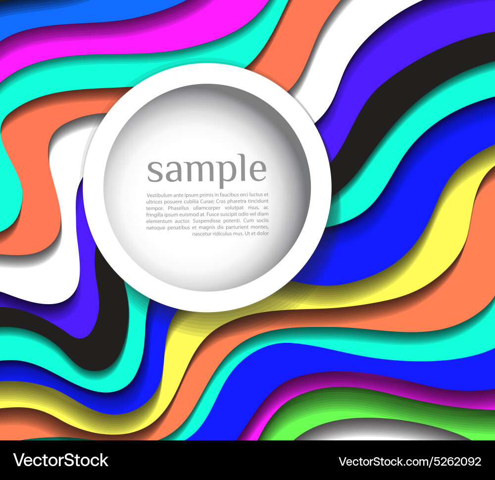 Abstract colorful lines background Vector Image