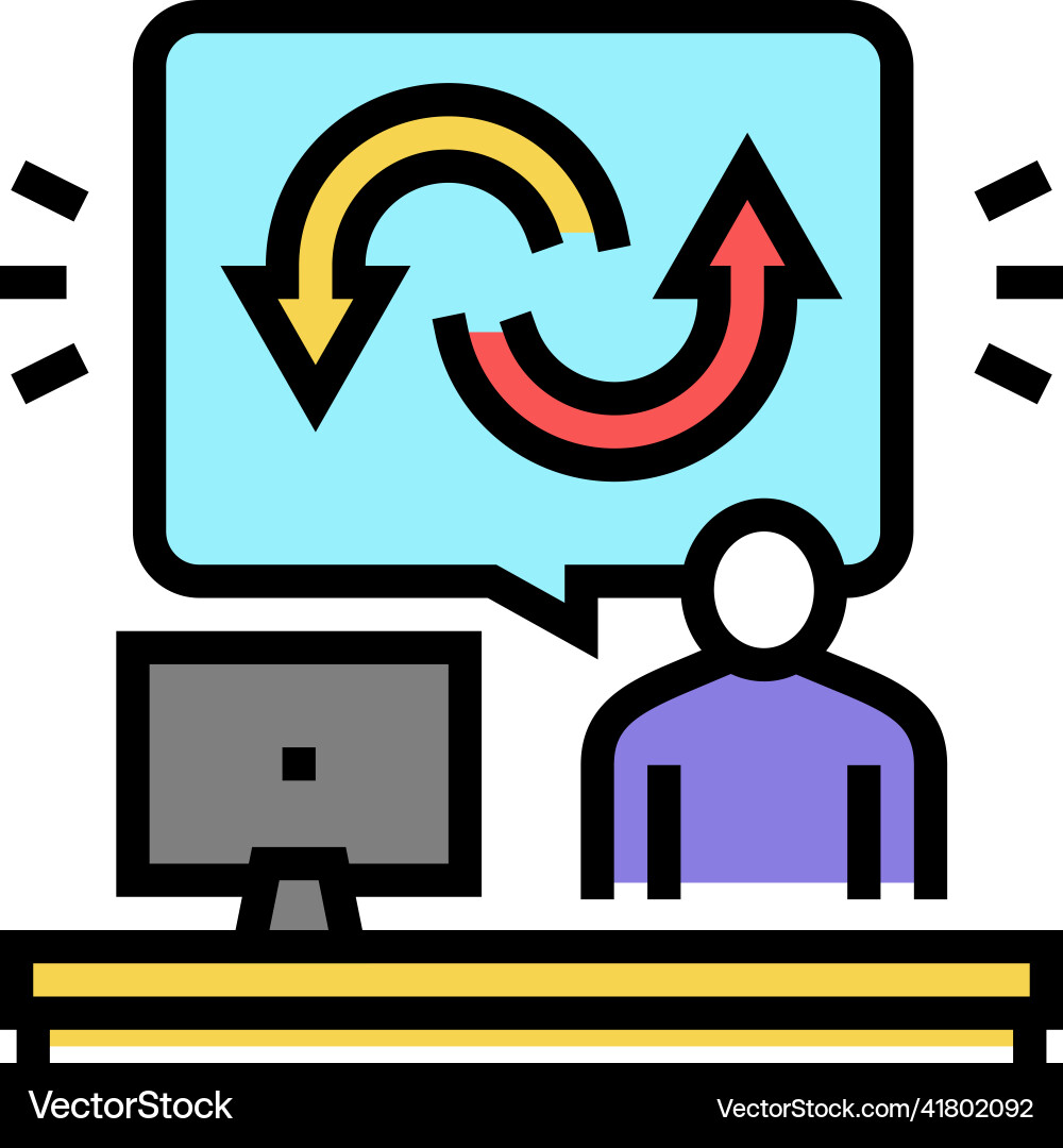 Behavior user color icon Behavior user color icon vector image