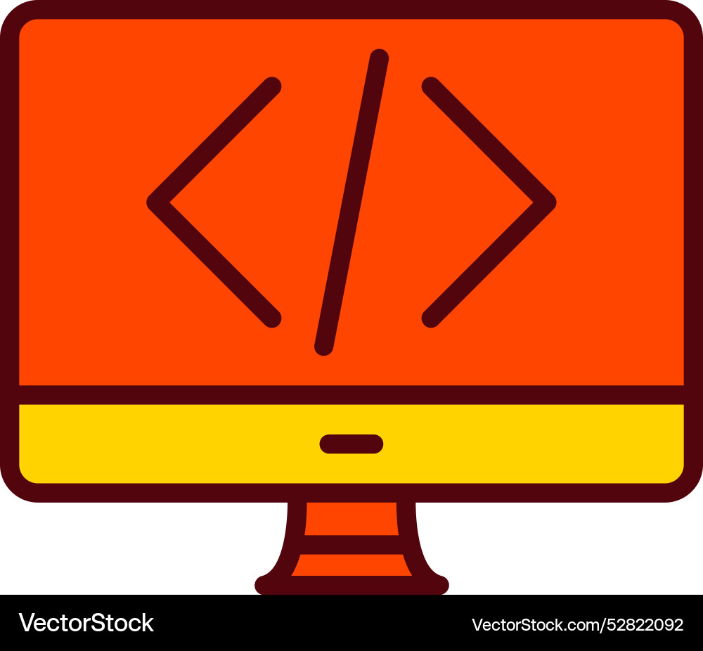 Coding icon design vector image