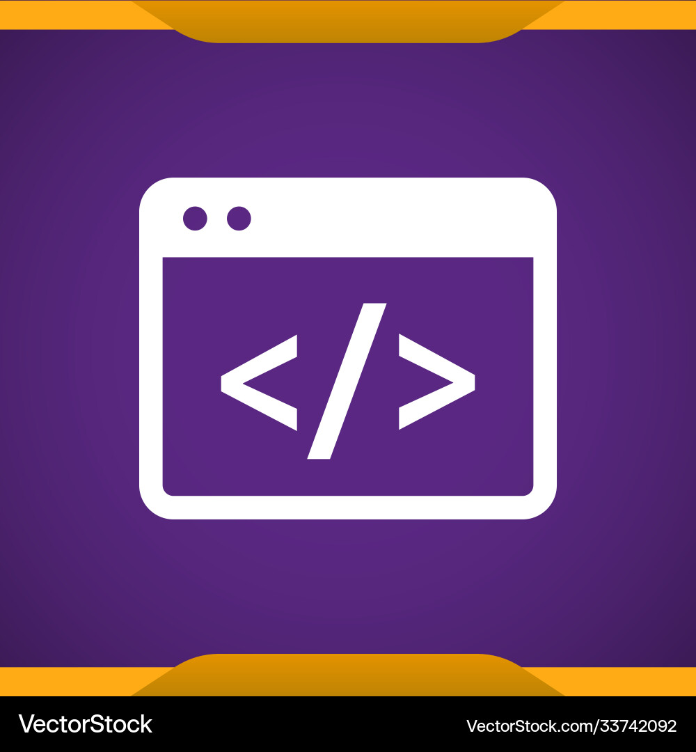 Coding icon vector image