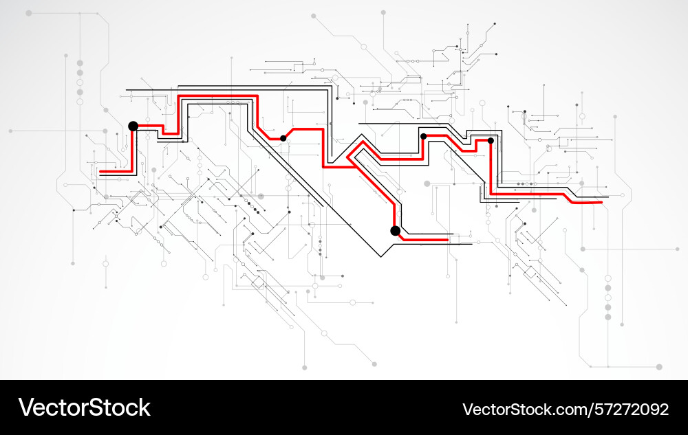 Digital circuit visualization background pattern Digital circuit visualization background pattern vector image