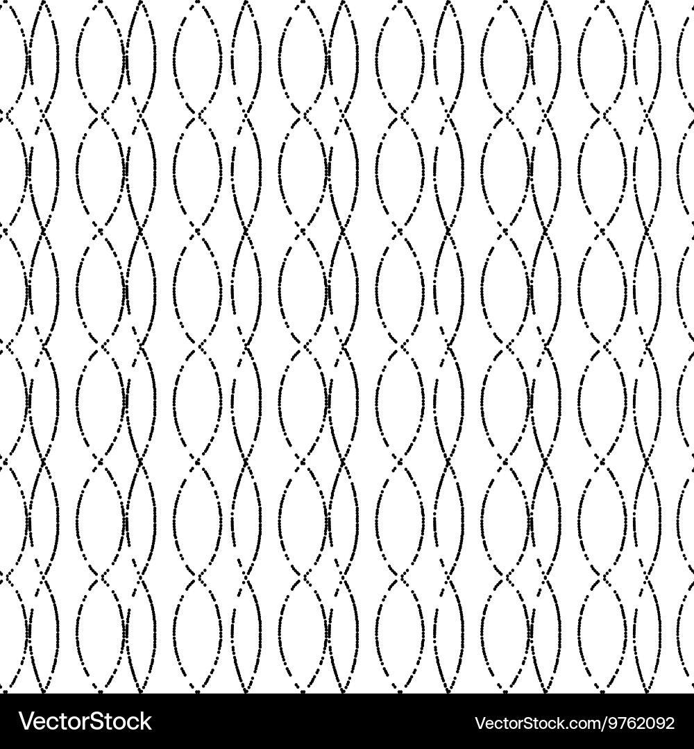 Dotted waved pattern on background Vector Image