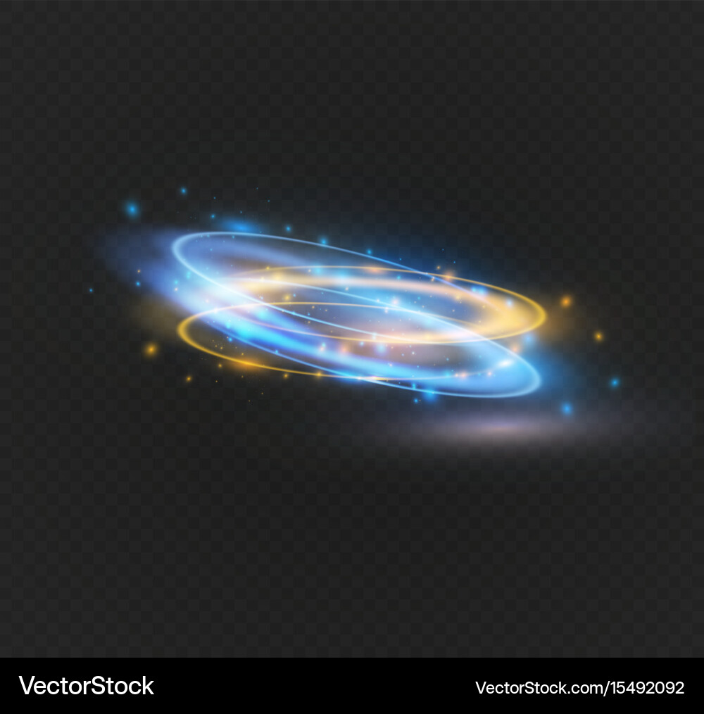 Dynamic Circular Light Flare vector image