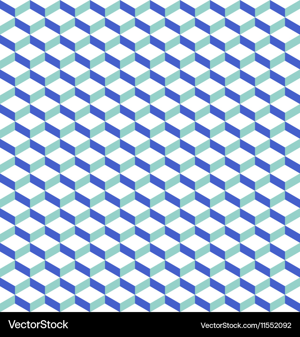 Geometric Cube Pattern Background vector image
