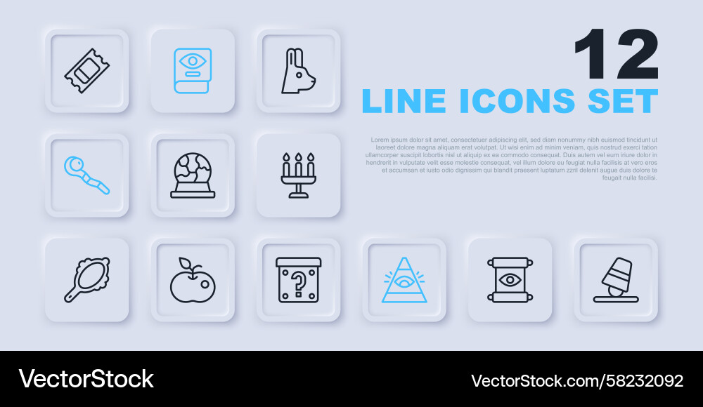 Magic Scroll & Alchemy Icons Vector Image