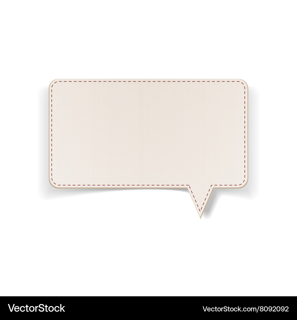 Message bubble with place for your text Vector Image
