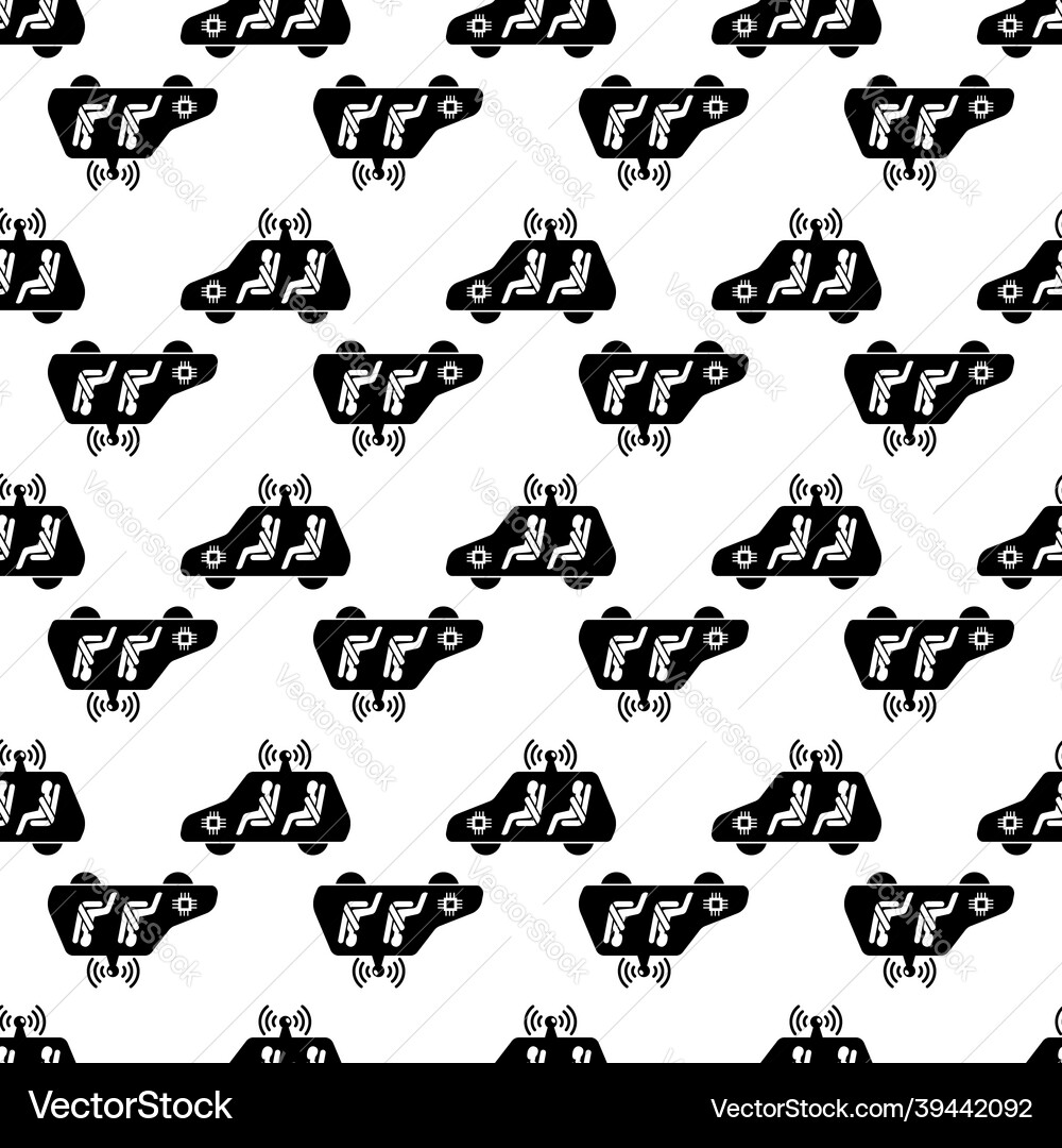 Test driverless car pattern seamless Test driverless car pattern seamless vector image