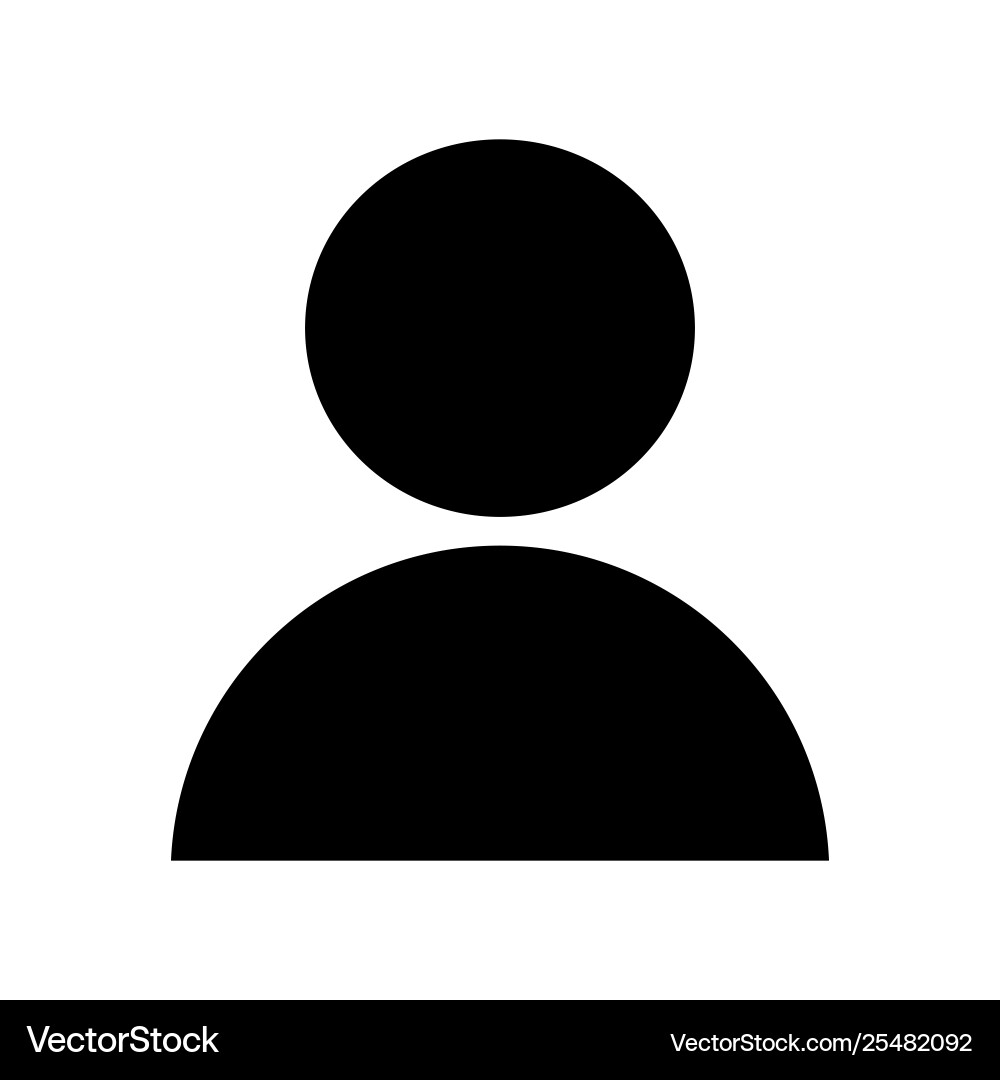 User Icon - Man Silhouette Royalty Free Vector Image