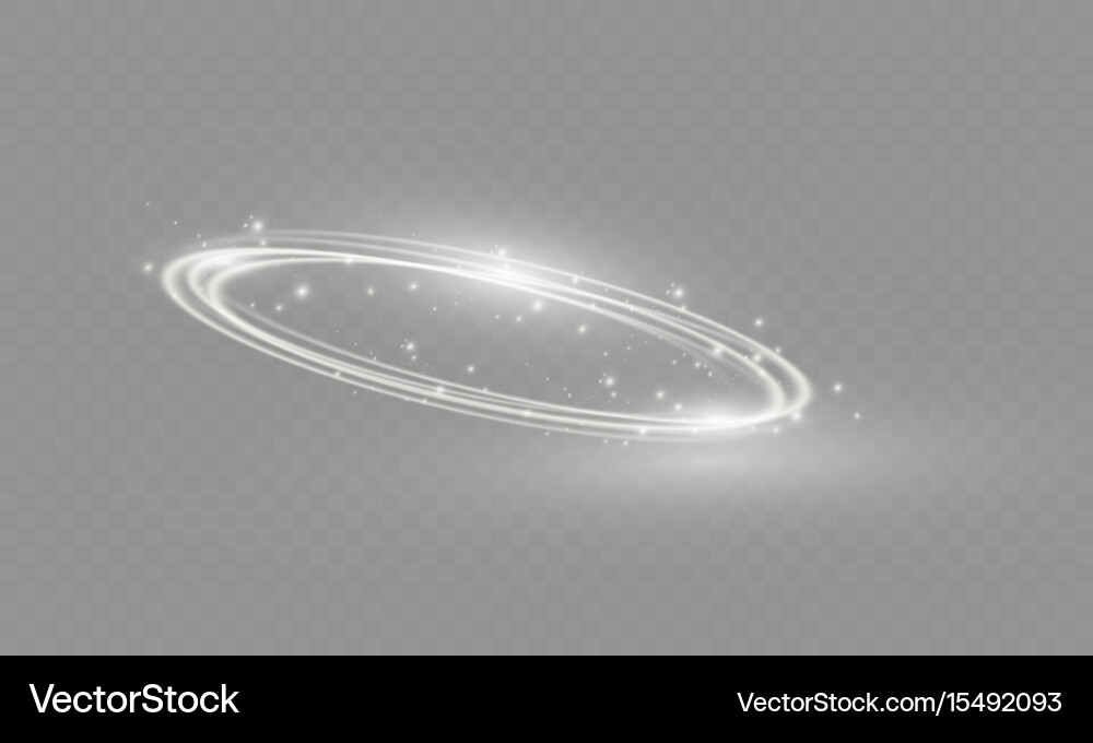 Circular Light Burst Transparent Effect Vector Image
