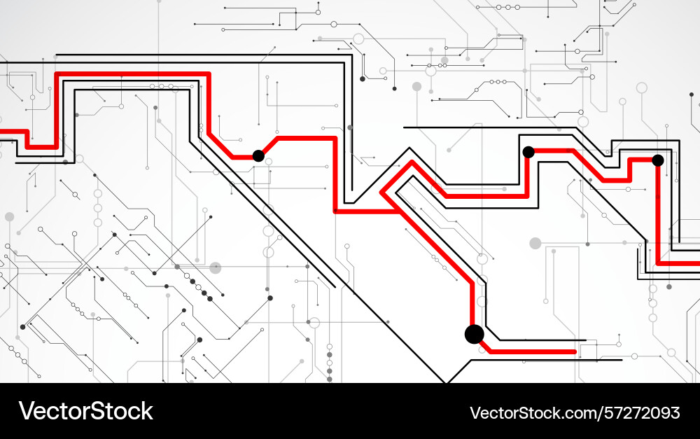 Digital circuit visualization background pattern Digital circuit visualization background pattern vector image
