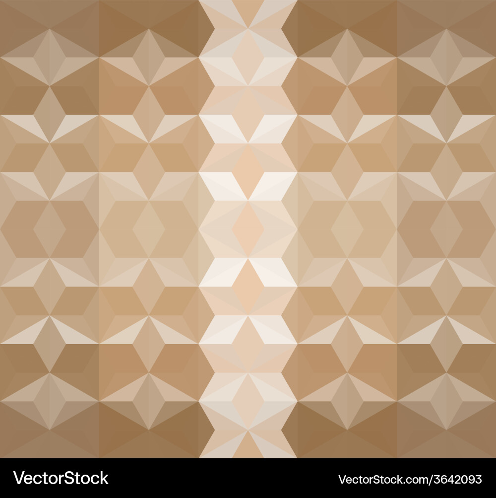 Geometric Brown Triangle Pattern Vector Image
