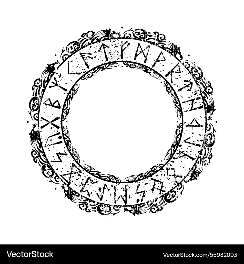 Gragon pattern circle frame Gragon pattern circle frame Vector Image