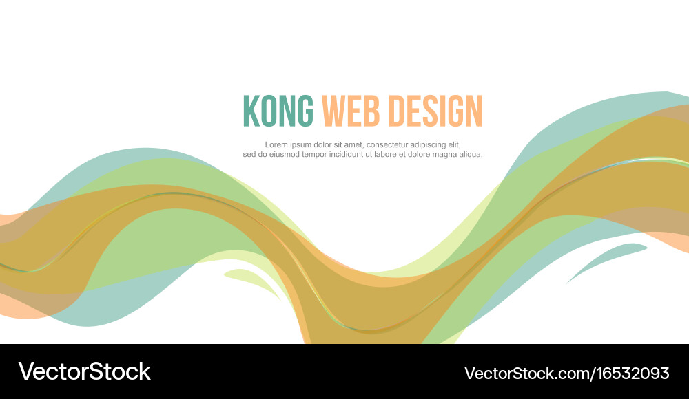 Header website abstract design elegant style vector image