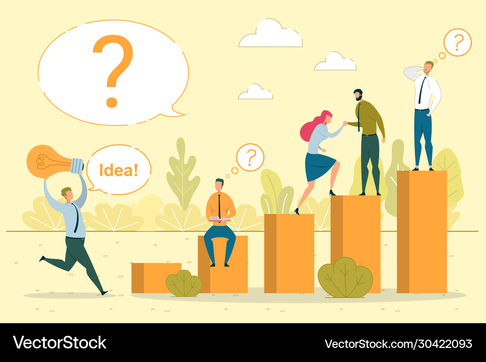 Idea generation brainstorm Idea generation brainstorm vector image