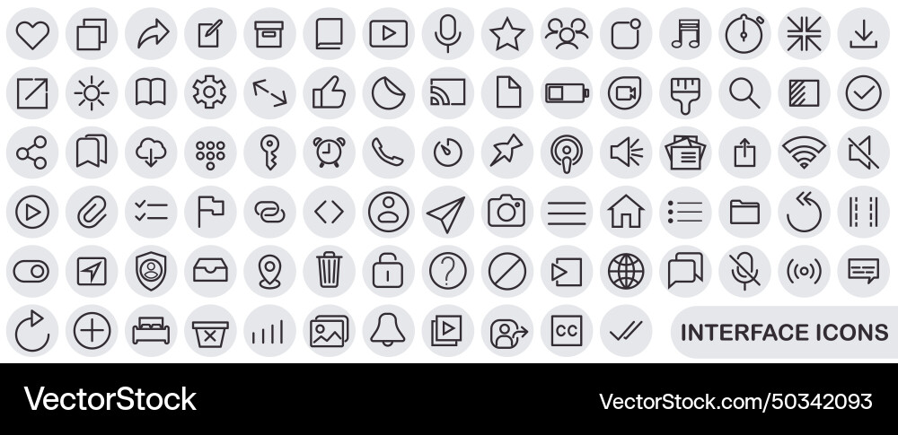 Interface icons user icon set that can Interface icons user icon set that can vector image