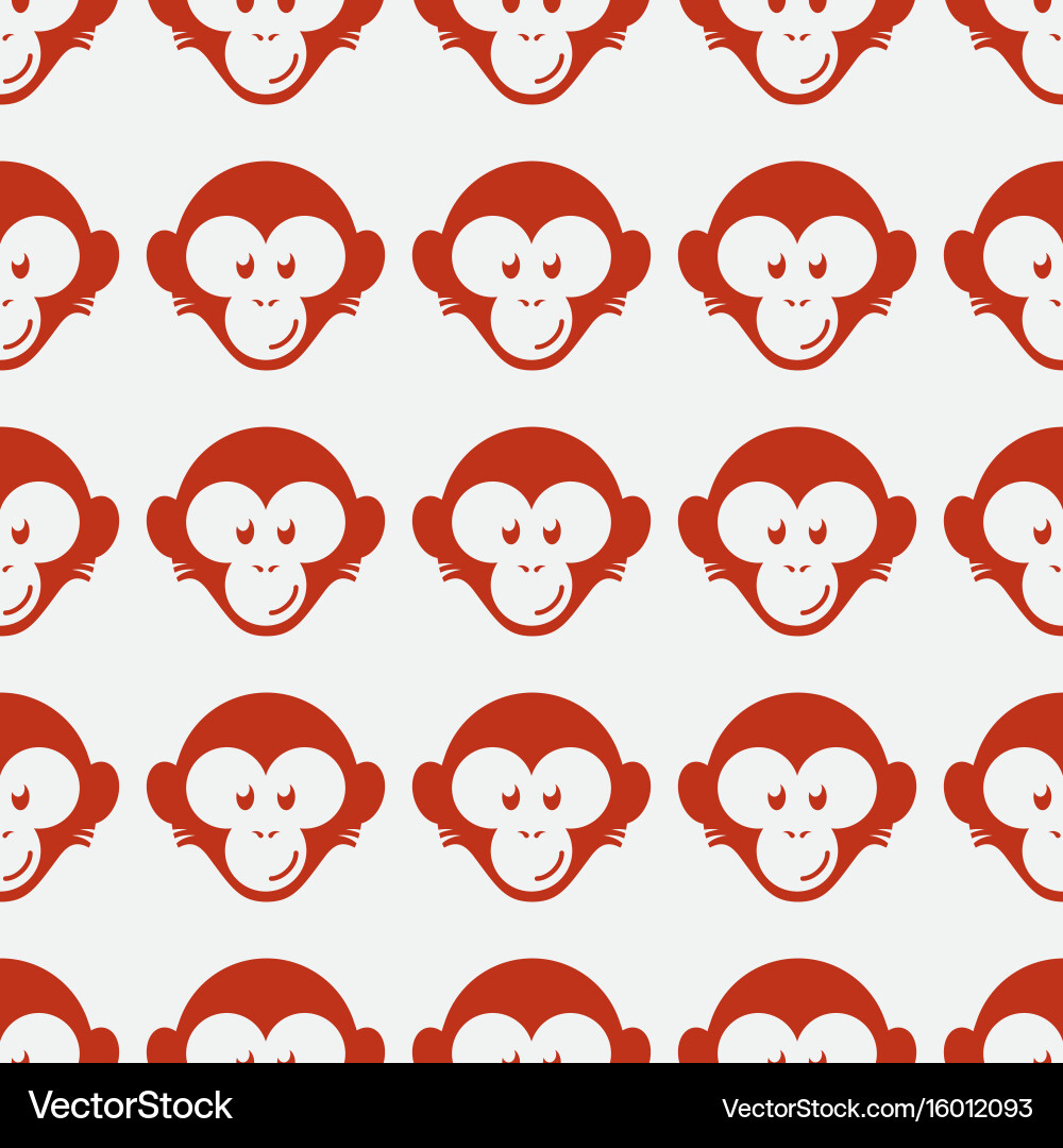 Monkey seamless pattern Vector Image