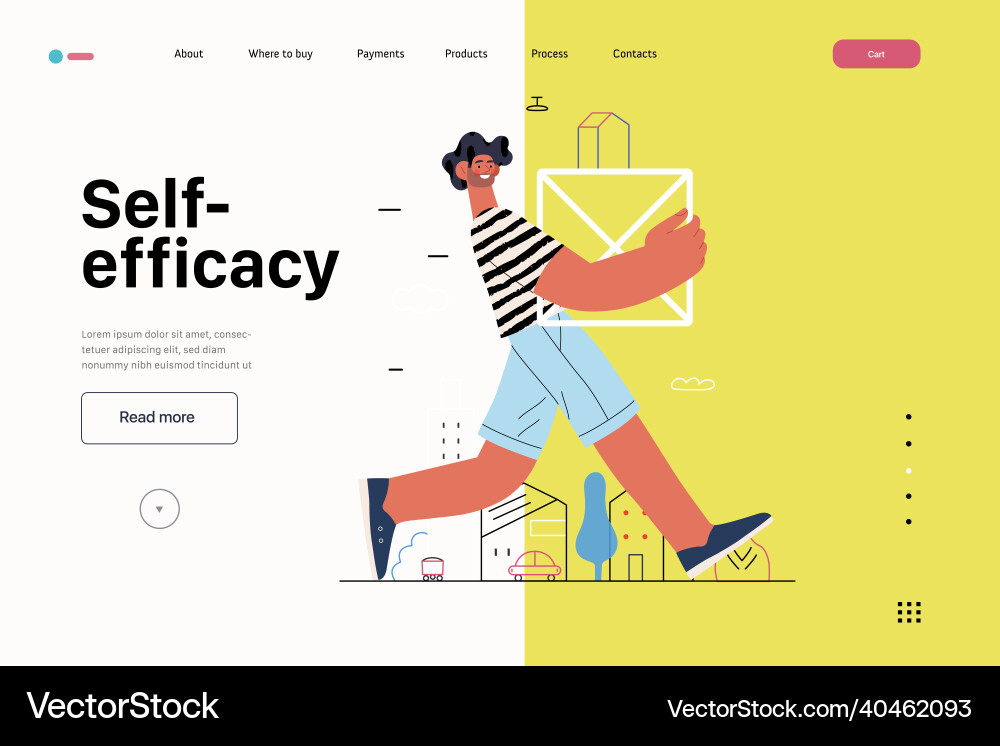 Startup website landing template Startup website landing template vector image