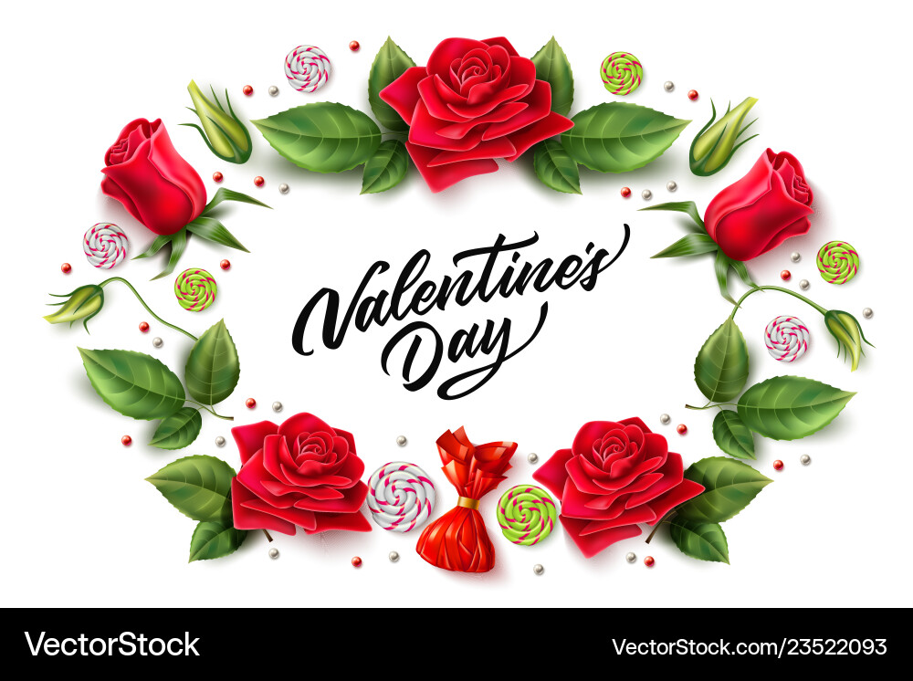 Valentine day rose peony tulip flower Valentine day rose peony tulip flower Vector Image