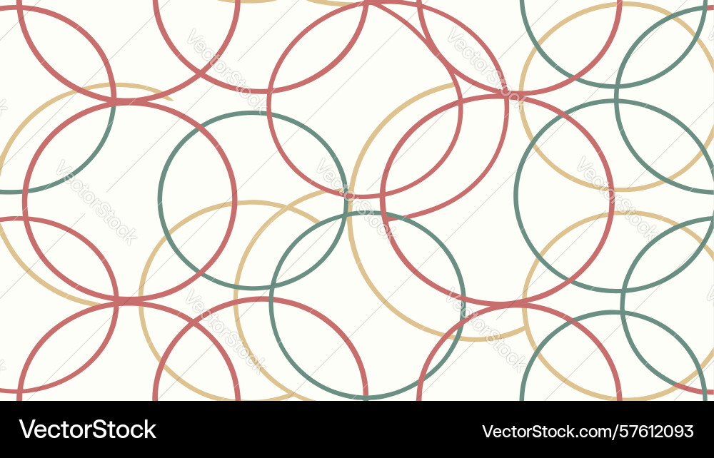 Warm overlapping circles pattern inviting vector image