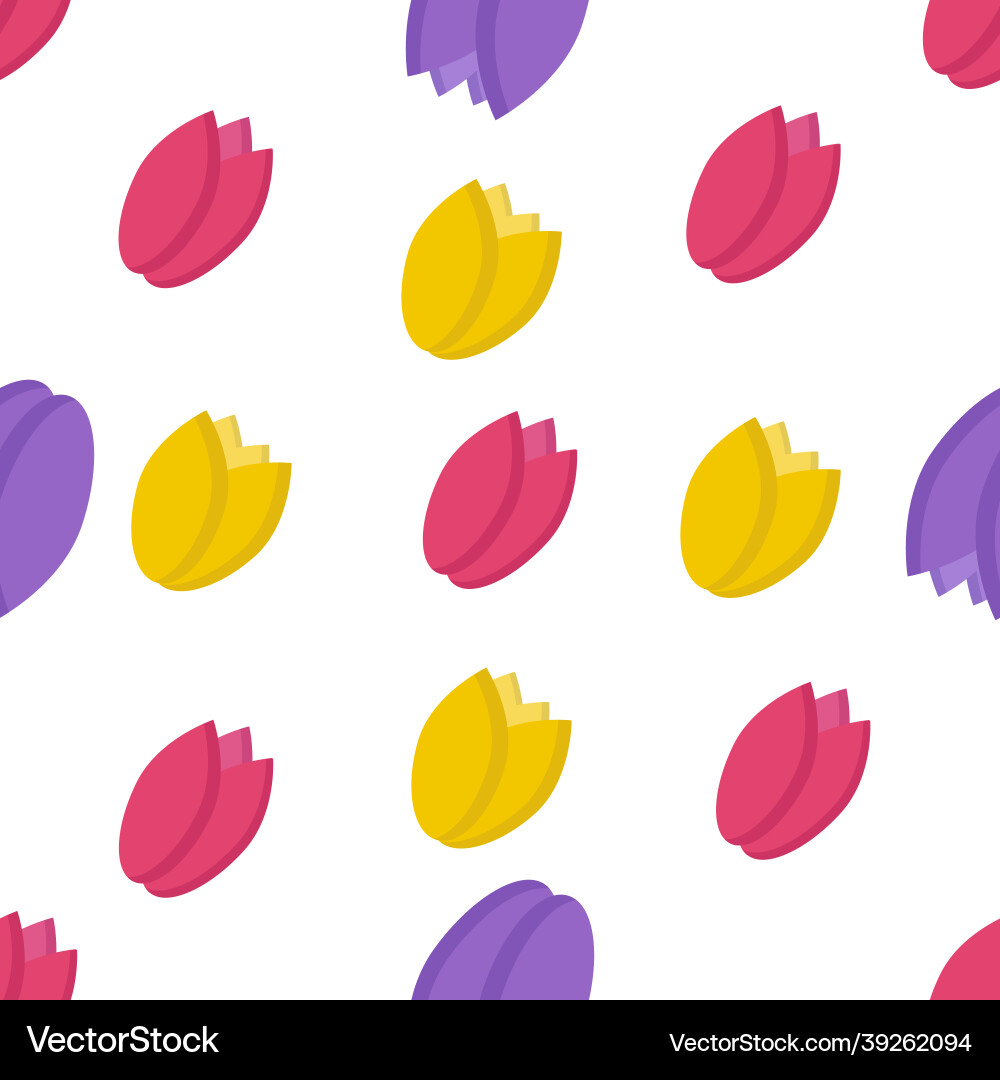 A pattern of tulip buds for use in the design A pattern of tulip buds for use in the design vector image