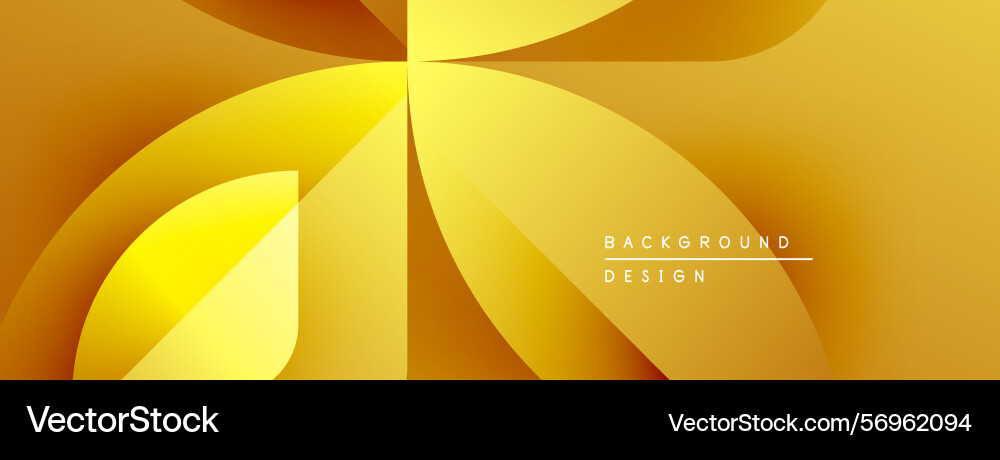 Abstract golden waves create dynamic flow Vector Image