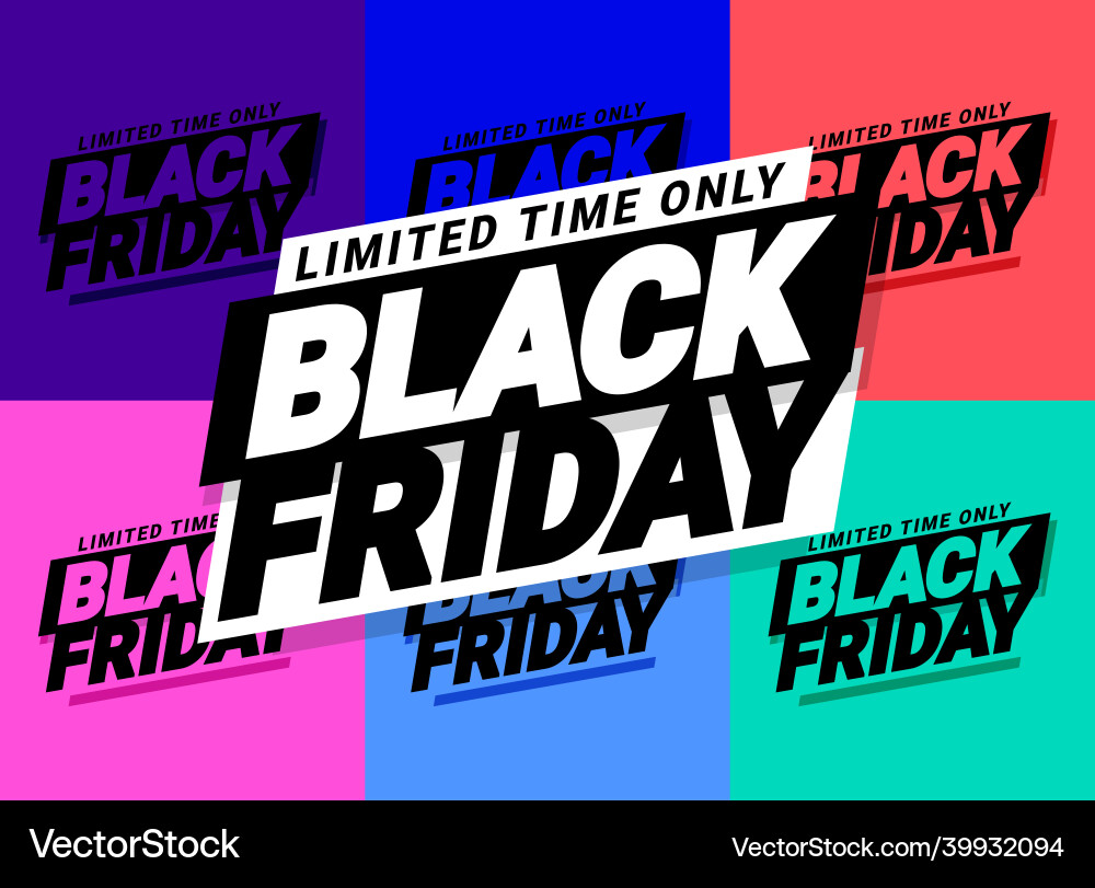 Black friday promotion banner poster template Black friday promotion banner poster template vector image