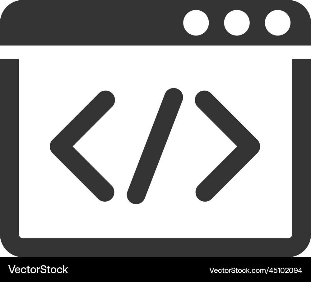 Code optimization icon vector image