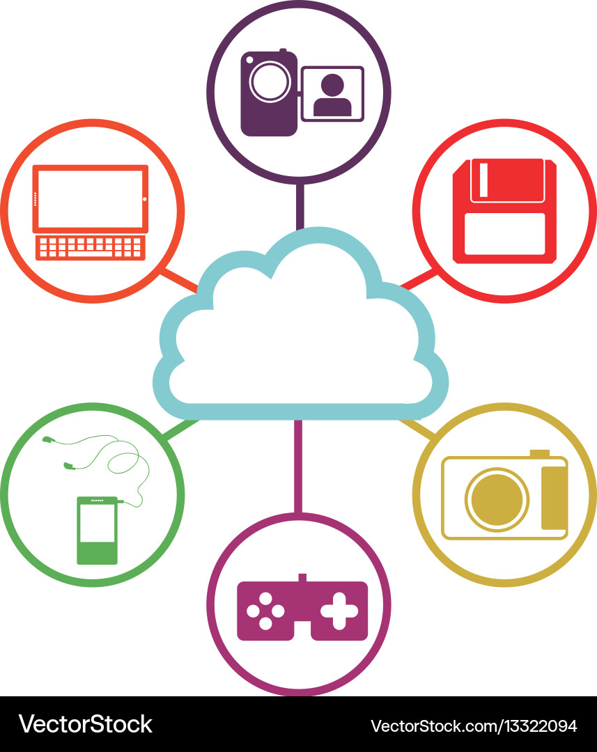 Database hosting icon stock vector image