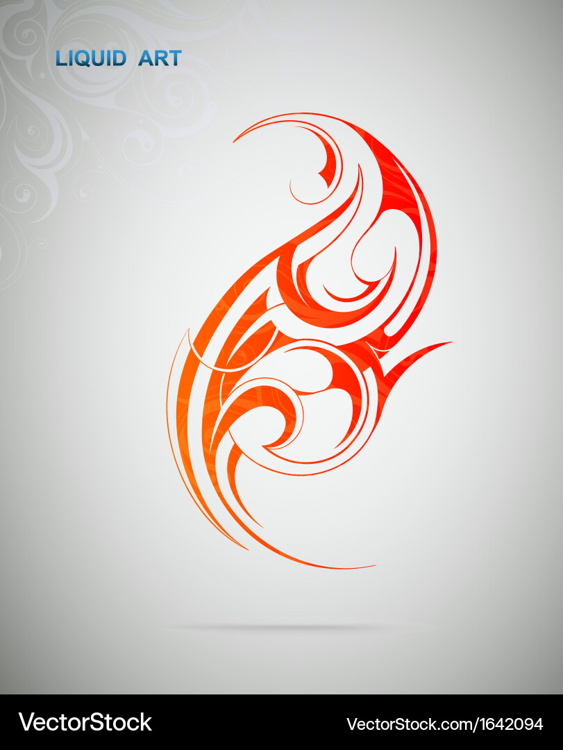 Dynamic Fluid Swirl Pattern Vector Image