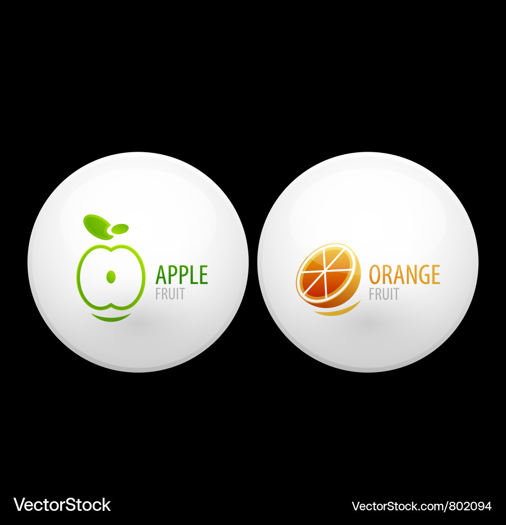 Fruit buttons Vector Image
