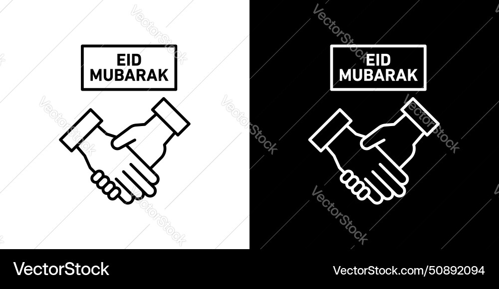 Handshaking icon set partnership shake hand Vector Image