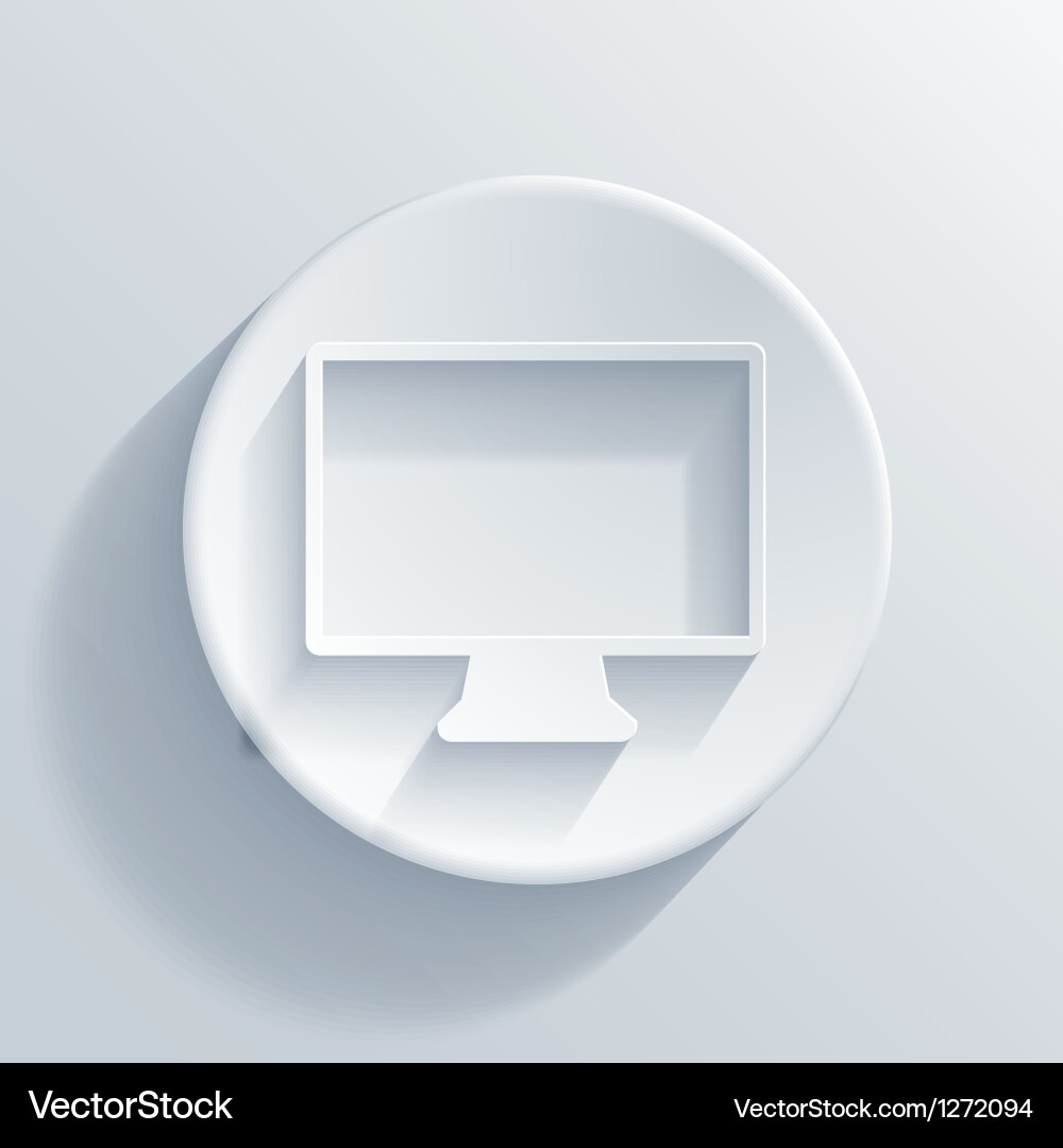 Light Circle Icon - Digital Display Vector Image