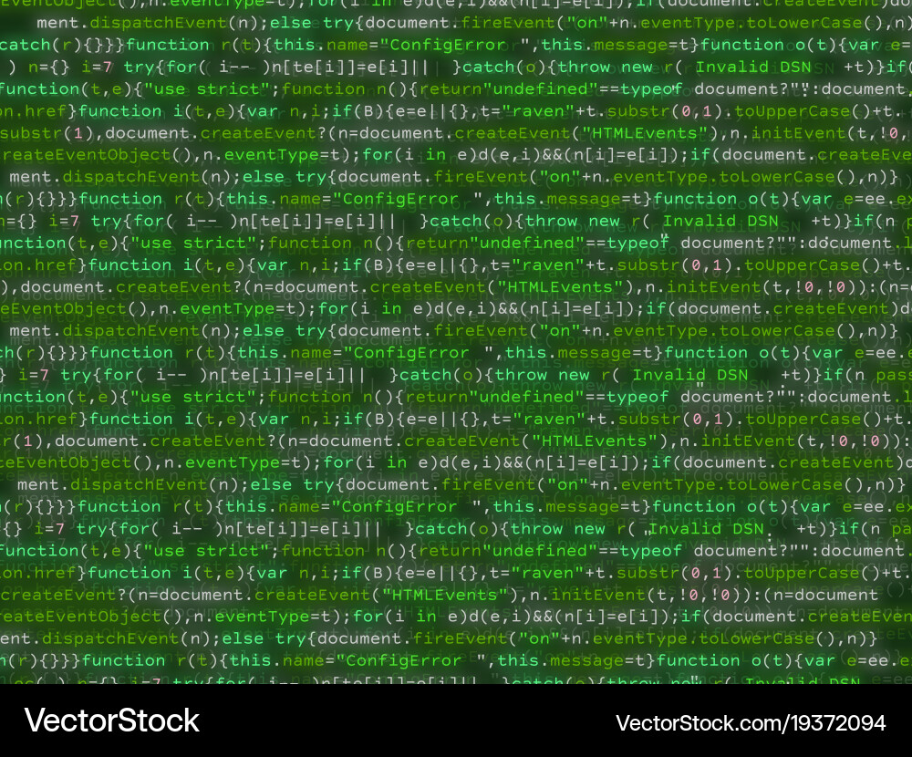 Program code shimmering colorful background vector image