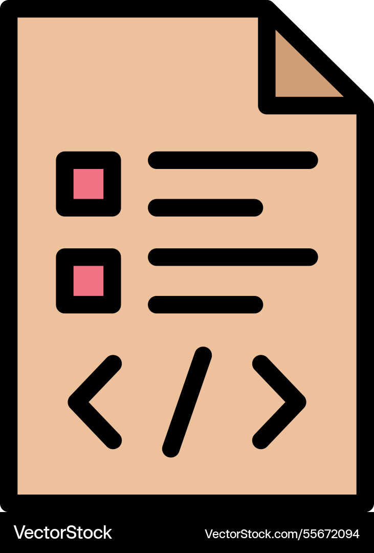 Script icon design Vector Image