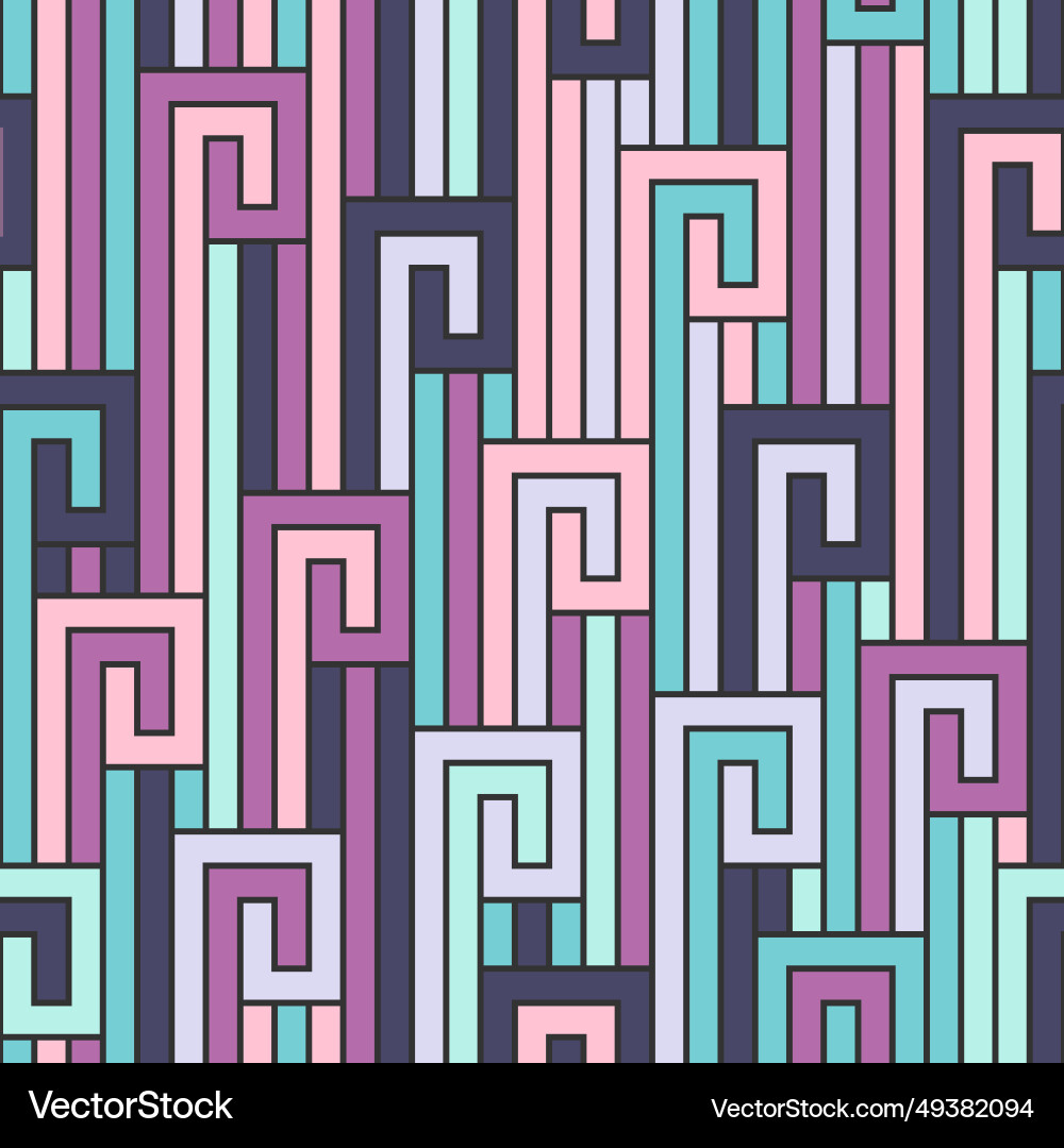 Seamless pattern of geometric shapes linear Seamless pattern of geometric shapes linear Vector Image