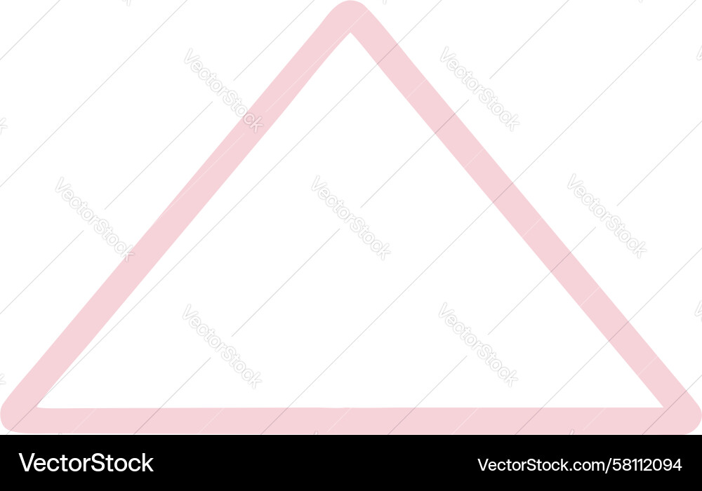 Soft Rounded Triangle Shape Vector Image