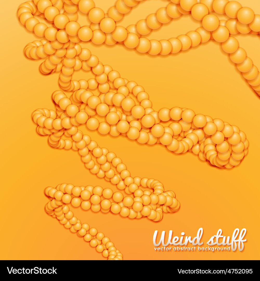 Chain of spheres with soft shadows in form Vector Image