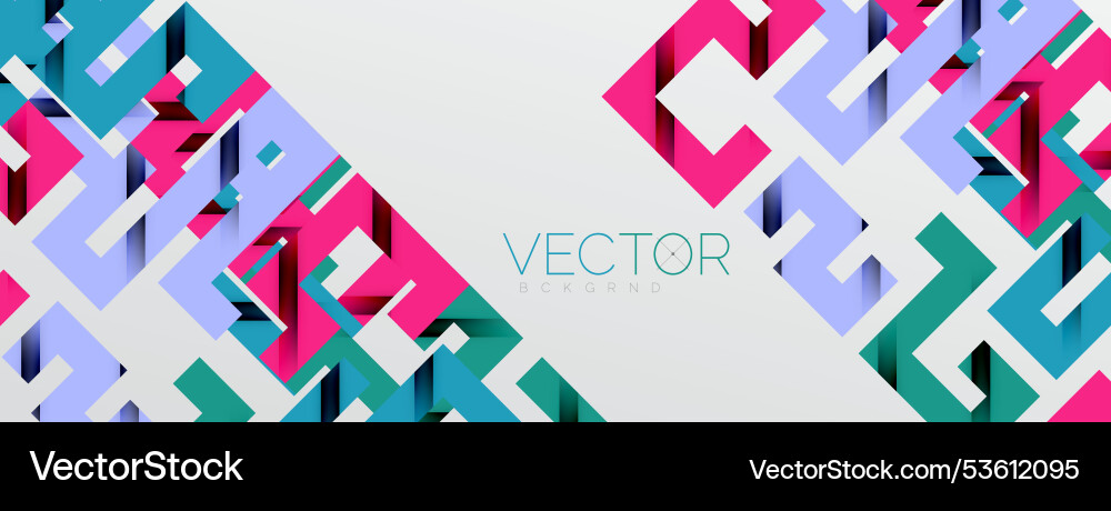 Color bend lines with shadow texture effect Vector Image
