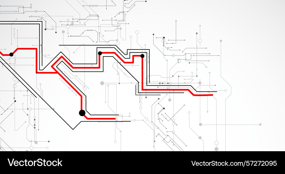 Digital circuit visualization background pattern Digital circuit visualization background pattern vector image