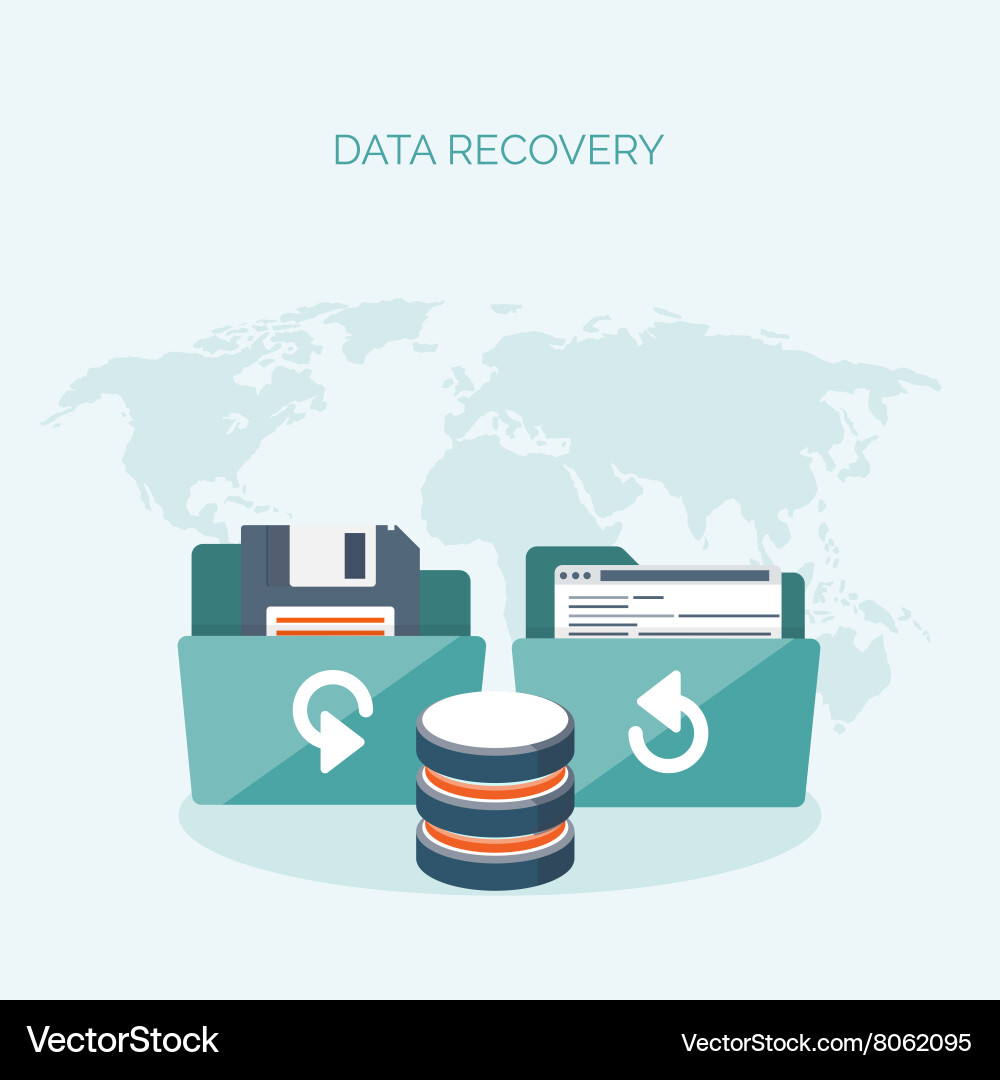 Flat cloud computing Vector Image