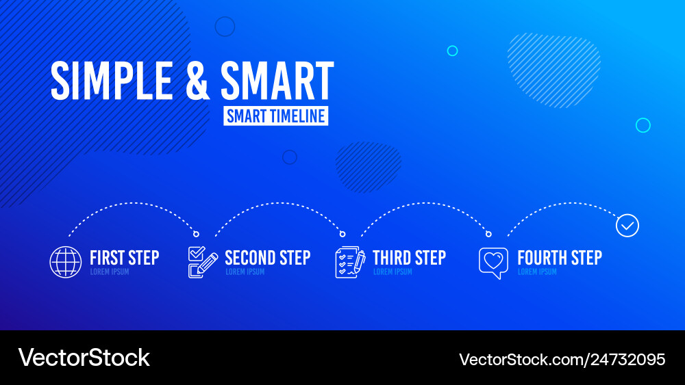 Globe survey checklist and checkbox icons set Globe survey checklist and checkbox icons set vector image