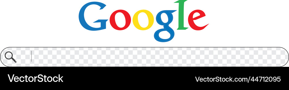 Google Search Bar Window Royalty Free Vector Image