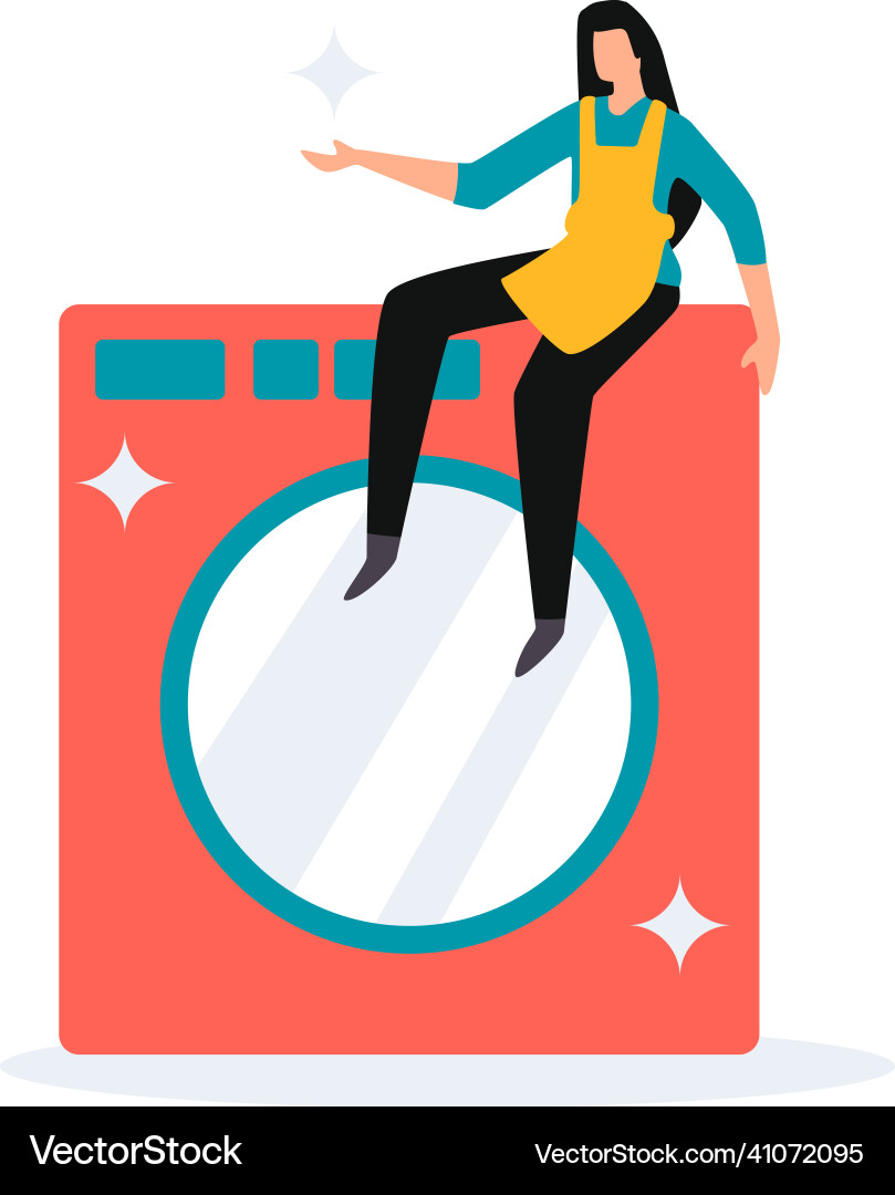 Home cleaning service icon vector image