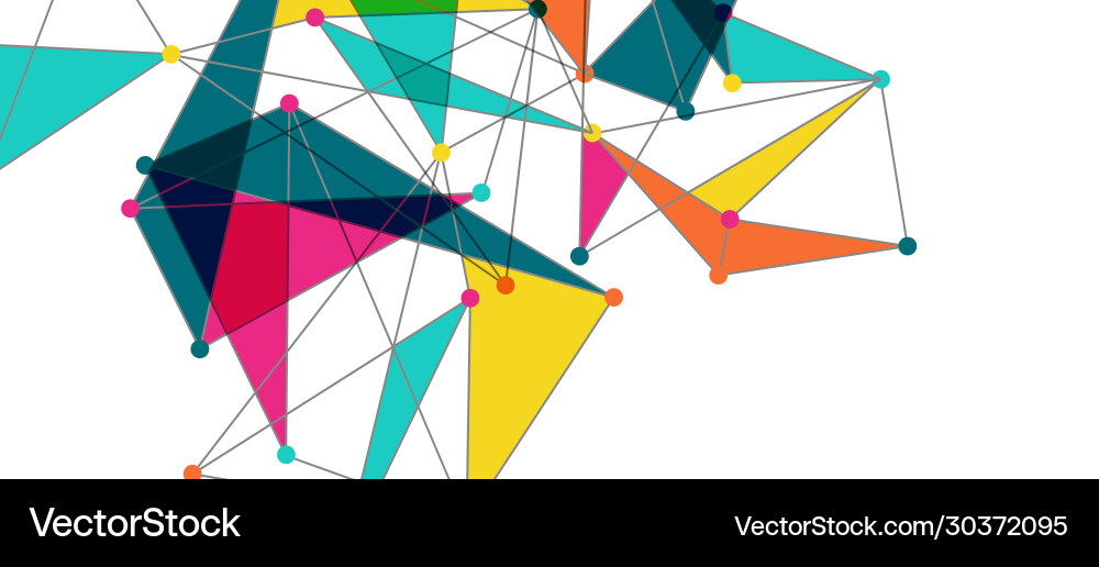 Line points connections triangular technology Line points connections triangular technology Vector Image